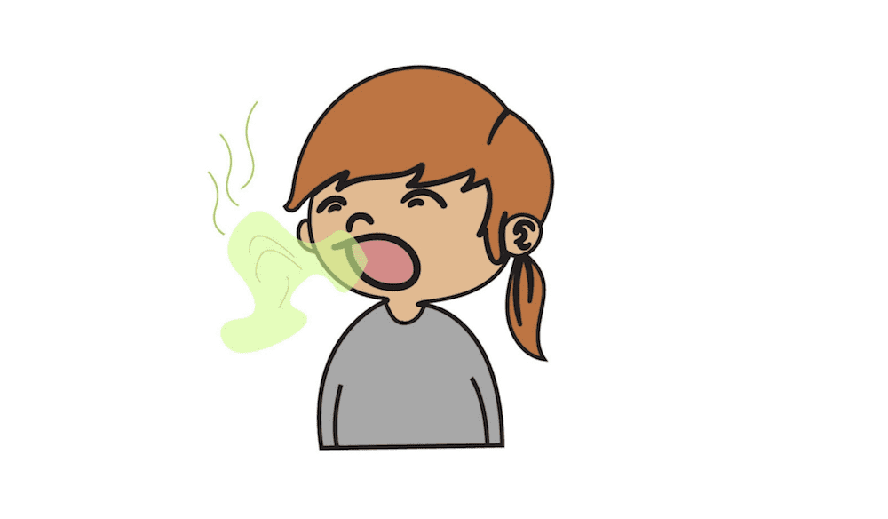 بوی بد دهان کودک