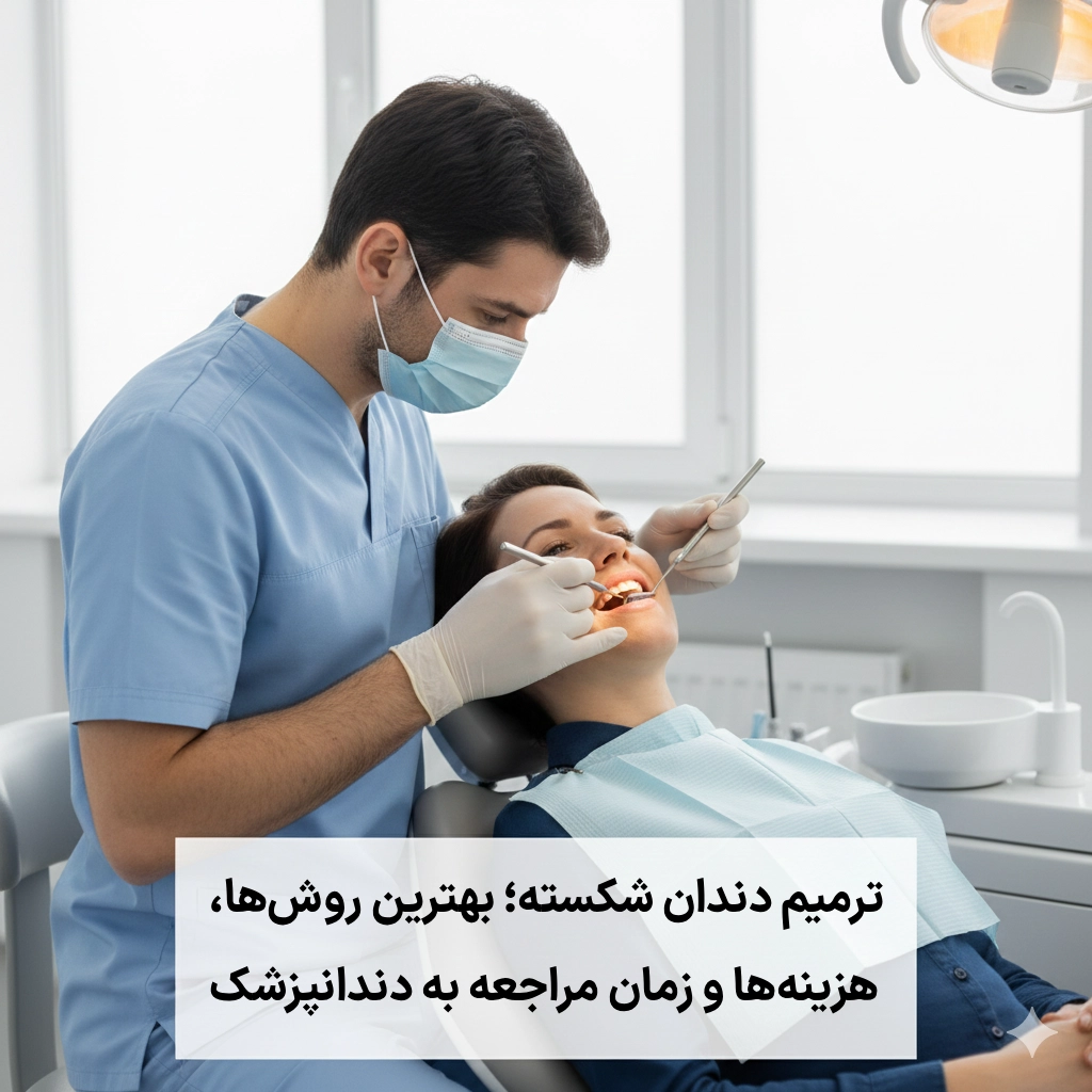 ترمیم دندان شکسته؛ بهترین روش‌ها، هزینه‌ها و زمان مراجعه به دندانپزشک